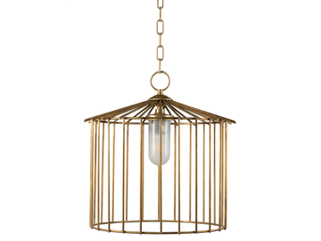 CAGE 01 OUT - Brass outdoor pendant lamp by Il Bronzetto - view 2